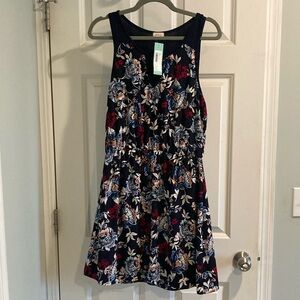 NWT Navy floral Pixley Evander dress from StitchFix, size Medium